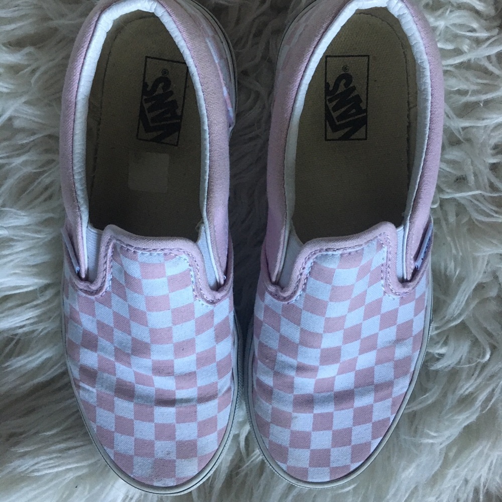 Pink Checkered Vans